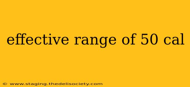 effective range of 50 cal