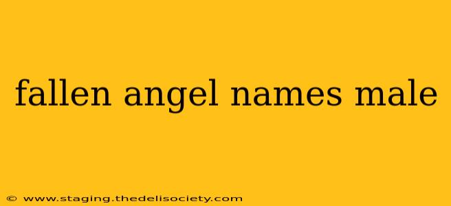 fallen angel names male