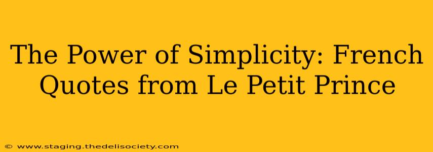 The Power of Simplicity: French Quotes from Le Petit Prince